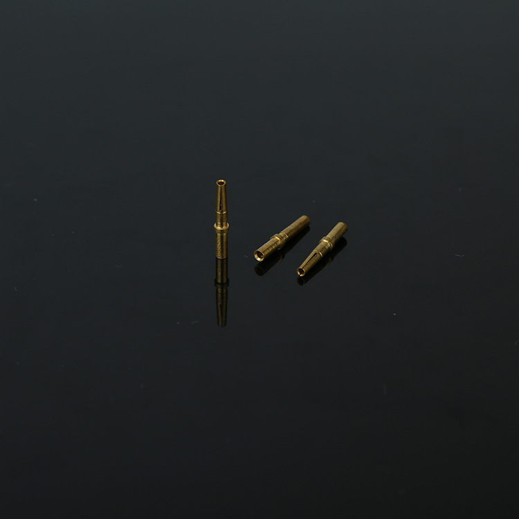 无污染硬度大环保黄铜镀连接器公母插针插孔 来图定制 (5)