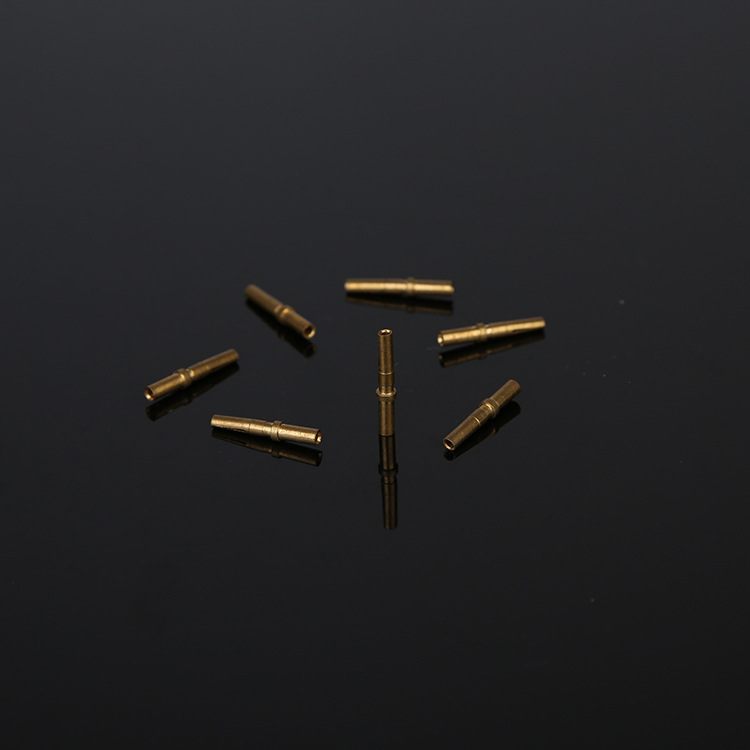 无污染硬度大环保黄铜镀连接器公母插针插孔 来图定制 (2)