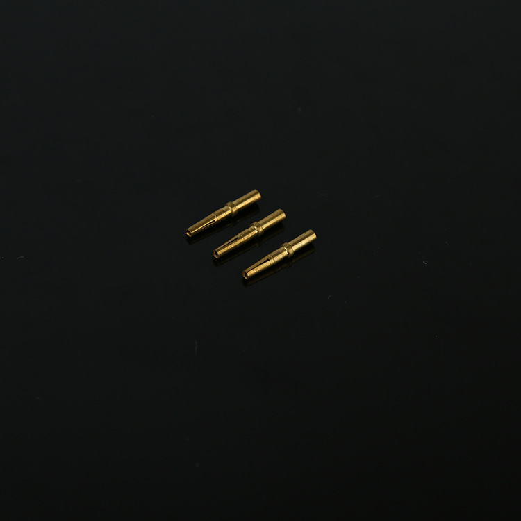 无污染硬度大环保黄铜镀连接器公母插针插孔 来图定制 (3)