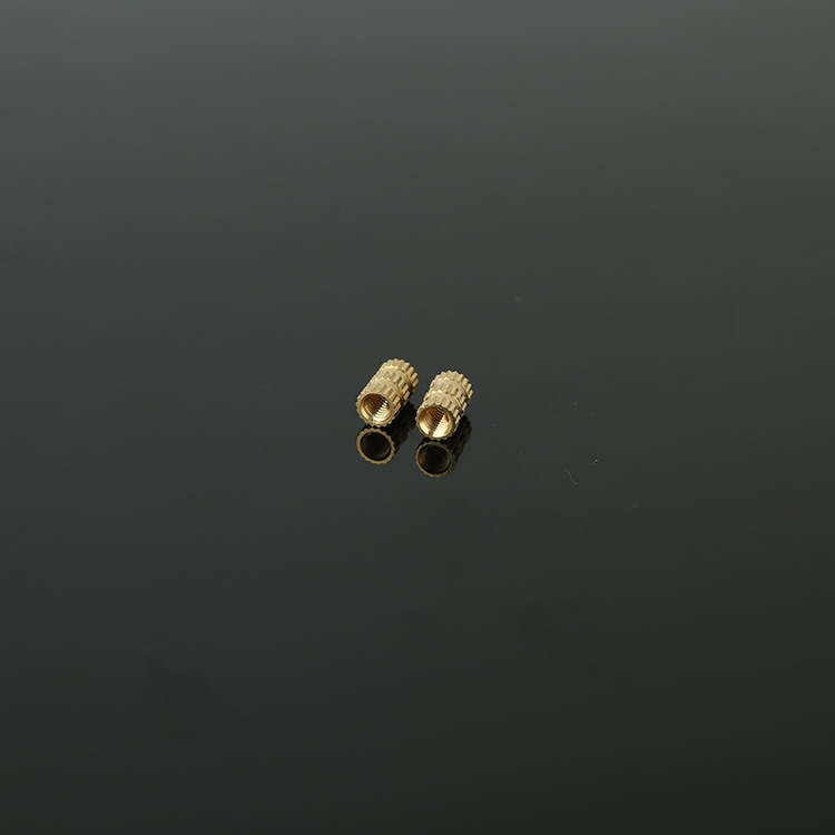 滚花预埋铜螺母 镶嵌注塑铜螺母 非标铜螺母可定制 (3)